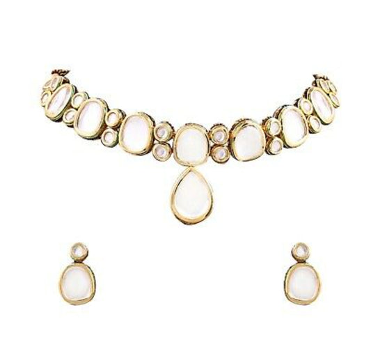 Gold-Plated Kundan-Studded Jewellery Set