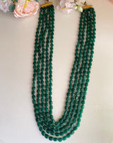 New Long Emerald Green Groom Necklace