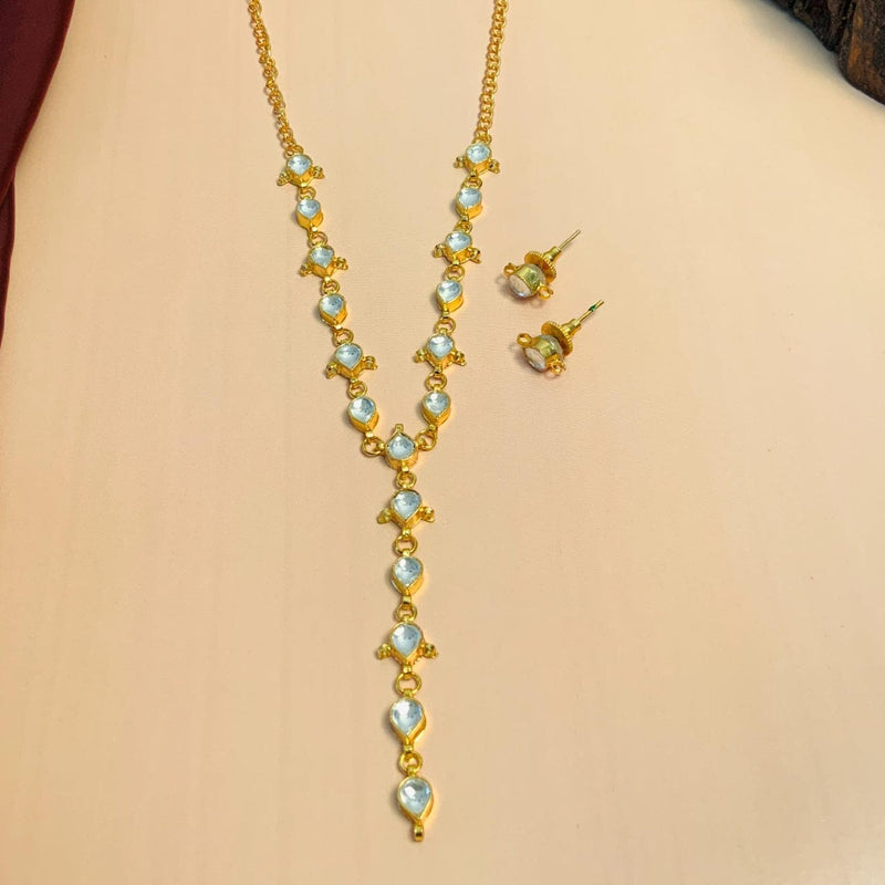 Gold Plated Kundan Choker Necklace Set