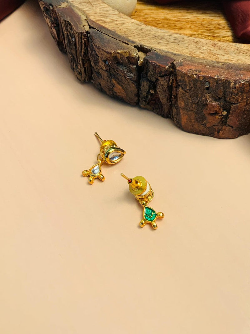 Gold Plated Kundan Polki Necklace