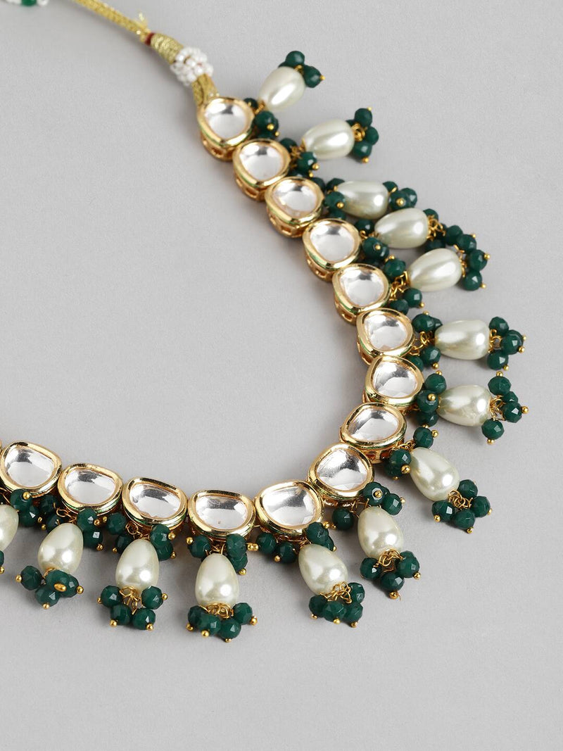 Gold Plated Kundan Choker Necklace Set