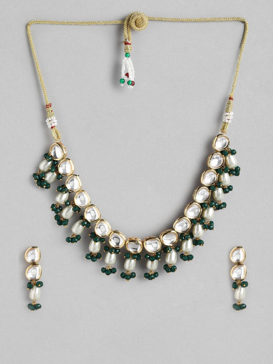 Gold Plated Kundan Choker Necklace Set