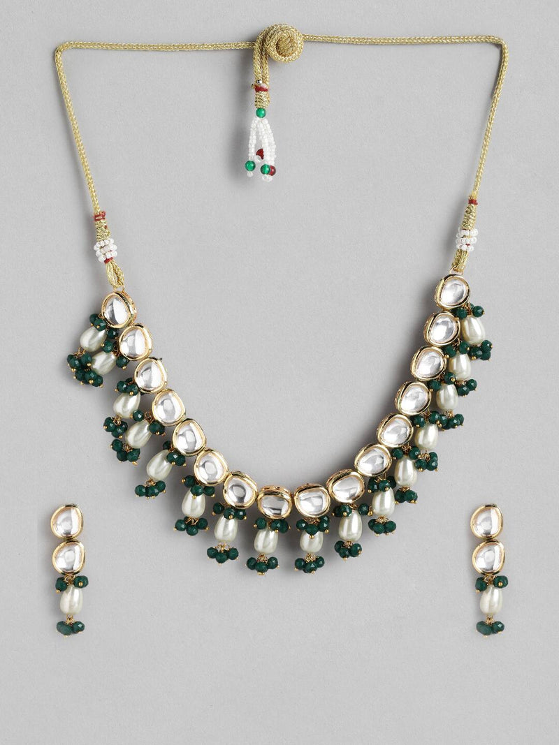 Gold Plated Kundan Choker Necklace Set