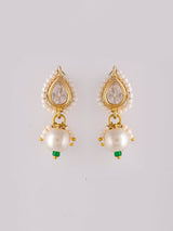 Gold Plated Kundan Choker Necklace With Earrings