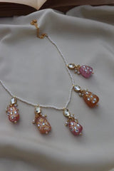 Gold Plated Kundan Necklace Set