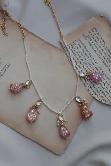 Gold Plated Kundan Necklace Set