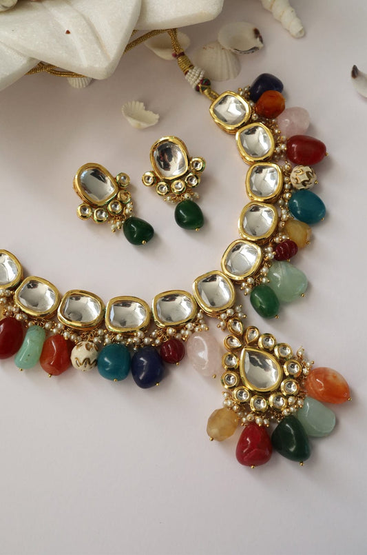 Gold Plated Kundan Choker Set