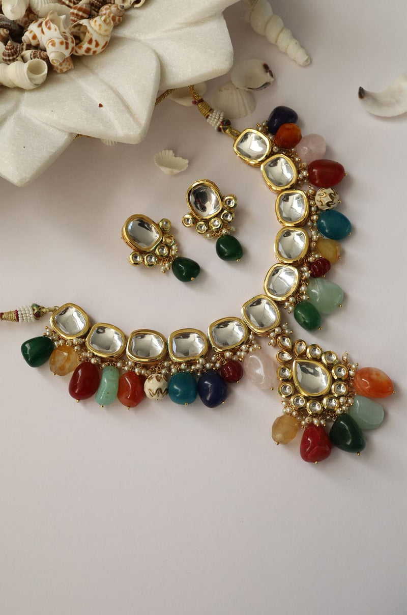 Gold Plated Kundan Choker Set