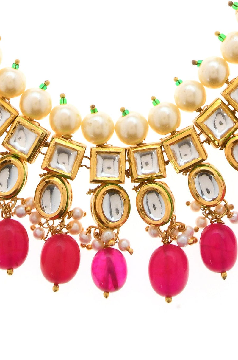 Gold Plated Kundan Choker Set