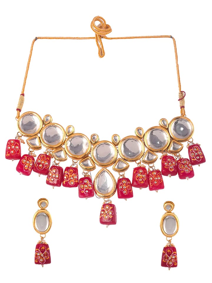 Gold Plated Kundan Choker Set