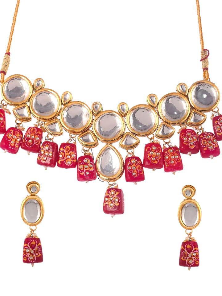 Gold Plated Kundan Choker Set