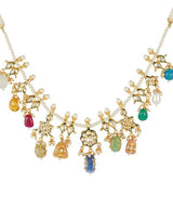 Gold Plated Kundan Necklace Set