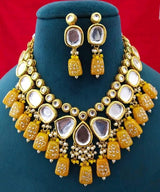 Gold Plated Kundan Necklace Set