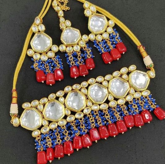 Gold Plated Kundan Choker Set