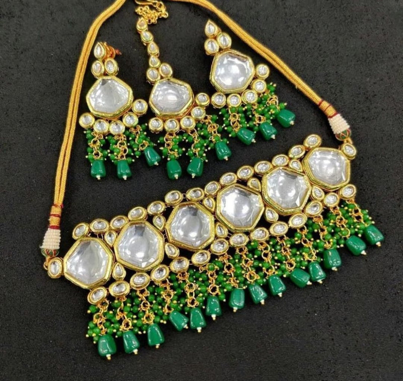 Gold Plated Kundan Choker Set
