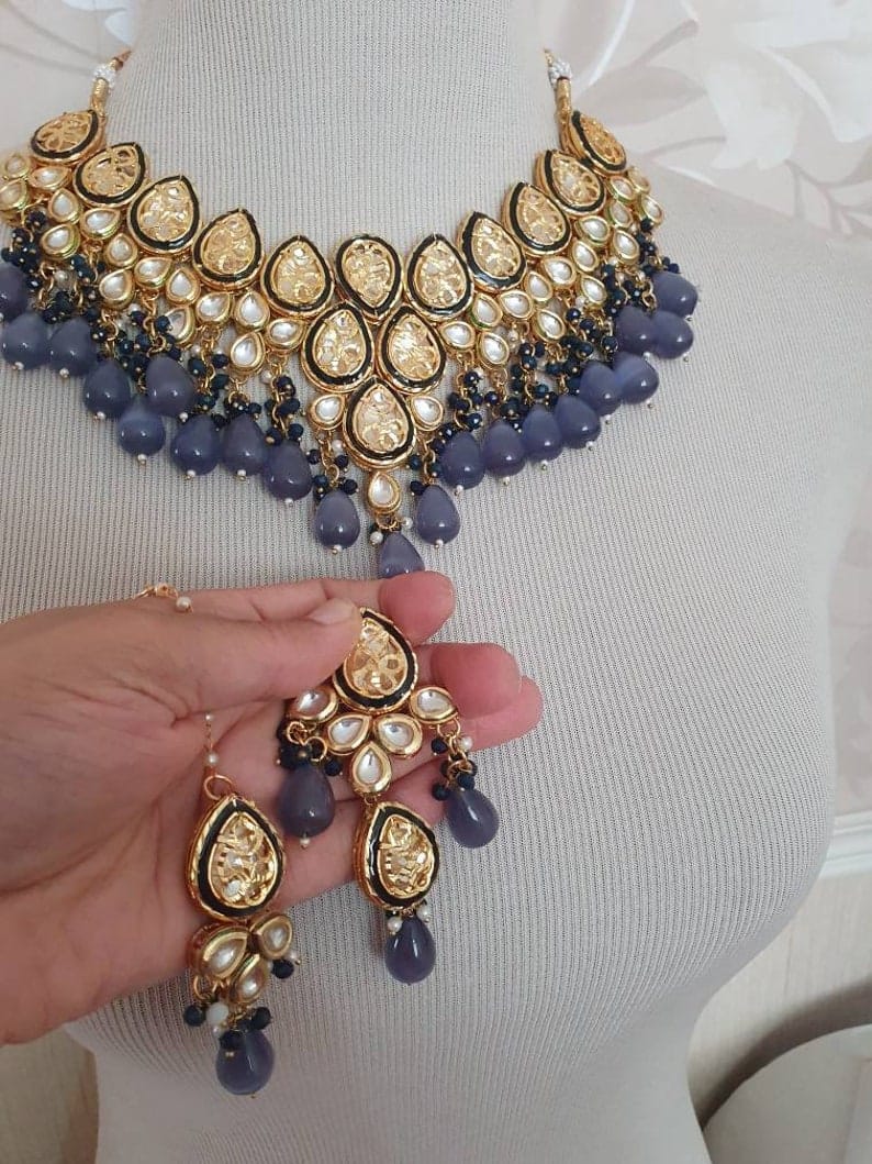 Gold Plated High Quality Choker Necklace Set