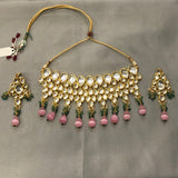 Gold Plated Necklace With Earrings