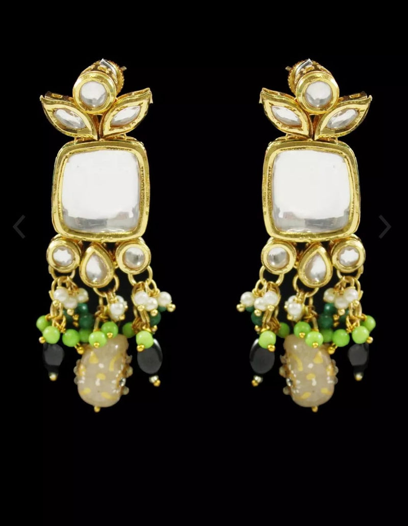 Gold Plated Necklace With Earrings
