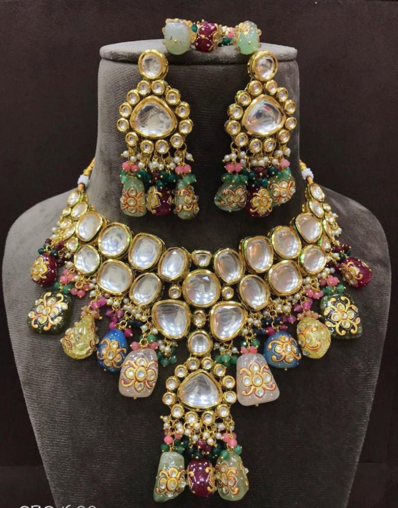 Gold Plated High Quality Choker Necklace Set