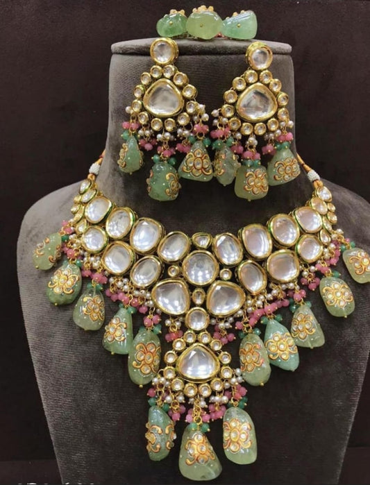 Gold Plated High Quality Choker Necklace Set