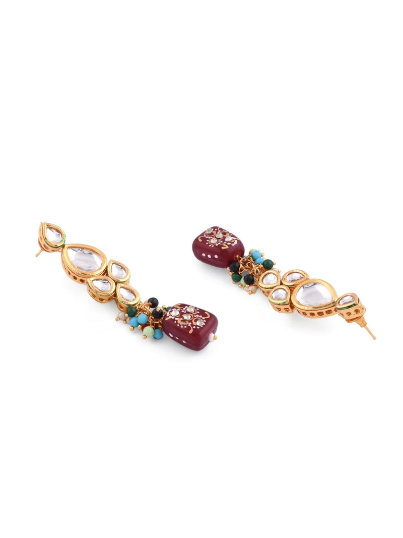 Gold Plated Pearl And Kundan Necklace