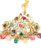 Bridal Kundan and Multicolor Stones Necklace Set