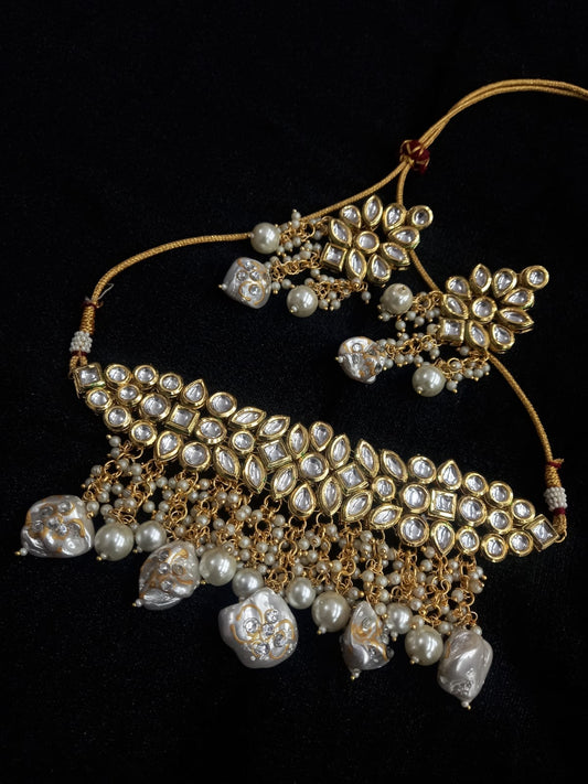 Gold Plated Kundan Choker Set
