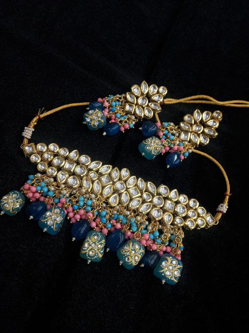 Gold Plated Kundan Choker Set