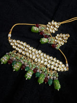 Gold Plated Kundan Choker Set