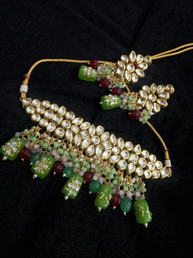 Gold Plated Kundan Choker Set