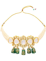 Gold Plated Kundan Necklace Set
