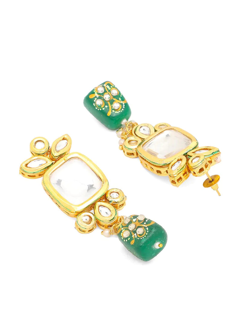Gold Plated Kundan Necklace Set