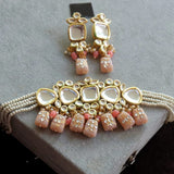 Gold Plated Kundan Necklace Set