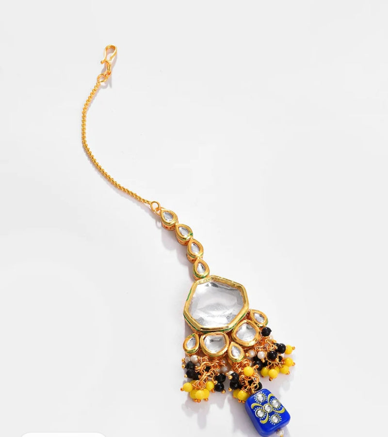 Gold Plated Necklace With Earring