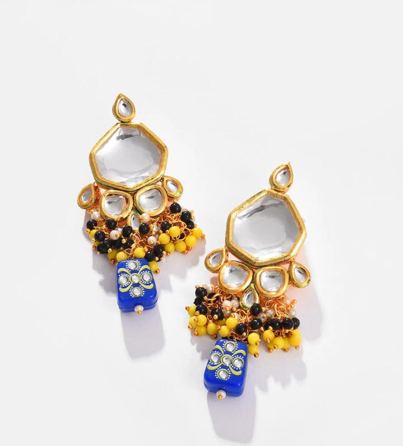Gold Plated Necklace With Earring