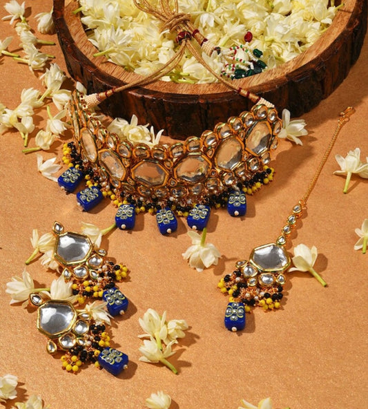 Gold Plated Necklace With Earring