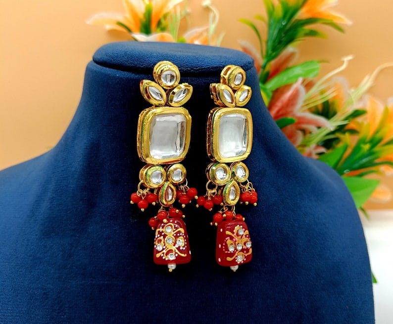 Bollywood Inspire Kundan Choker Necklace Set