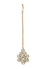 Gold Plated Pearls Kundan Embellished Necklace
