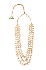Gold Plated Pearls Kundan Embellished Necklace