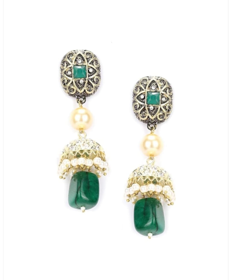Diya Neck Layer Long Multicolor Necklace