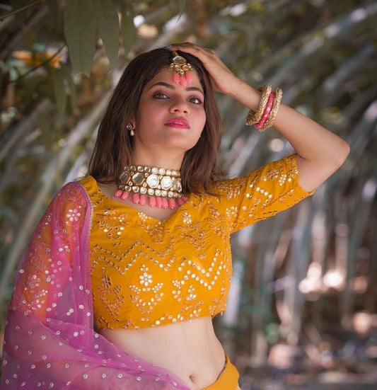 Gold Plated Kundan Choker Set