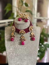 Gold Plated Kundan Choker Set