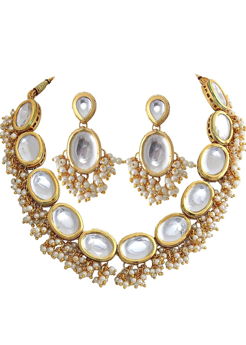 Elegant Kundan Choker With Earring
