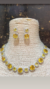 Beautiful Ad Diamond Necklace With Earring