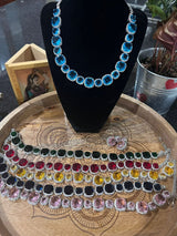 Beautiful Ad Diamond Necklace With Earring