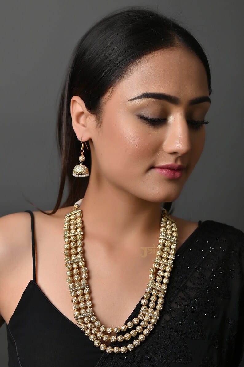 Copper Gold Plated Gold Jewellery Set