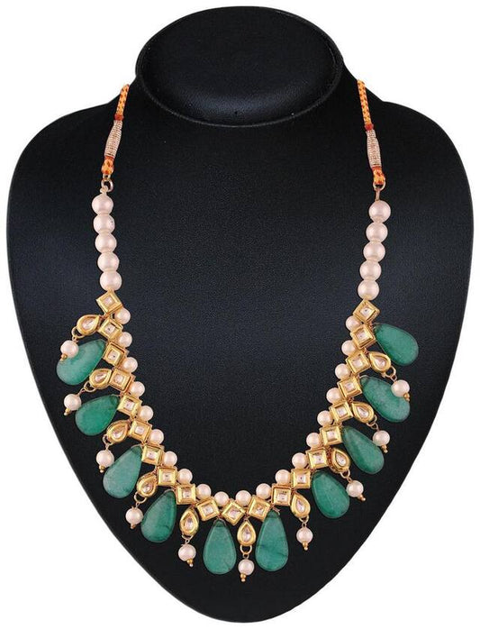 Gold Plated Pearl & Bead Mala