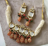 Gold Plated Kundan Necklace Set