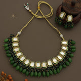 Gold Plated Kundan Necklace Set