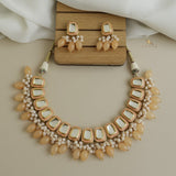 Gold Plated Kundan Necklace Set